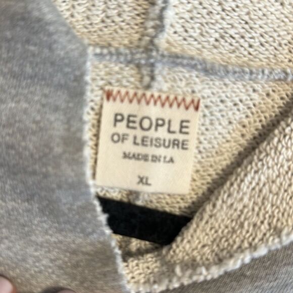 People of Leisure Women’s Grey Hooded Sweatshirt - Picture 7 of 8